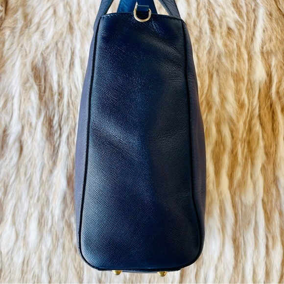 Prada Blue Saffiano Leather Tote Bag - Picture 6 of 10